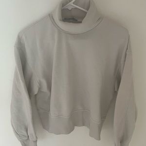 Zara Cropped Turtleneck Sweatshirt
